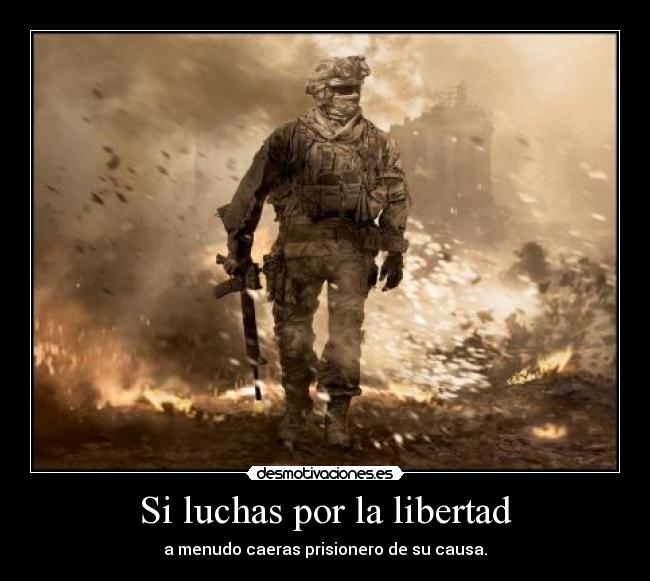 carteles libertad libertad call duty desmotivaciones