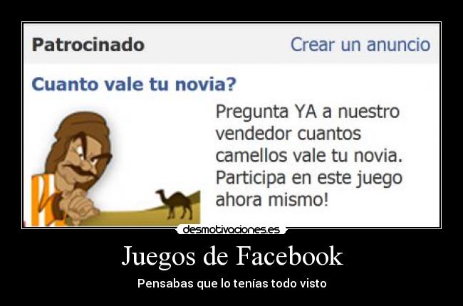 Juegos de Facebook - Pensabas que lo tenías todo visto