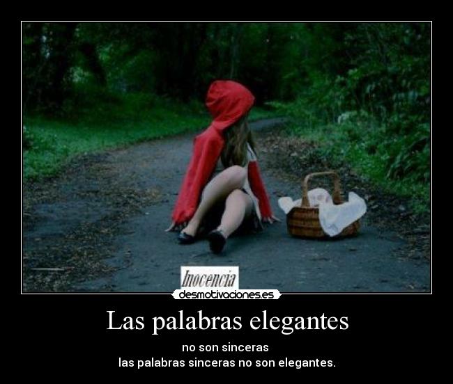 Las palabras elegantes -