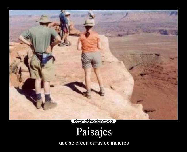 Paisajes - que se creen caras de mujeres
