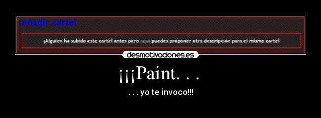 ¡¡¡Paint. . . -