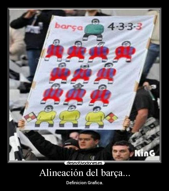 Alineación del barça... - 