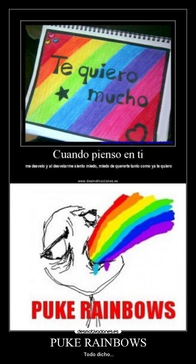 PUKE RAINBOWS -  Todo dicho...