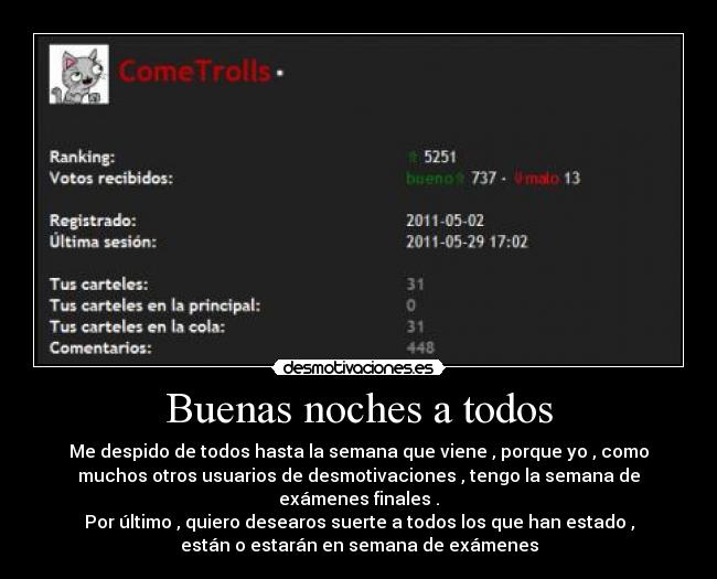 Buenas noches a todos - 