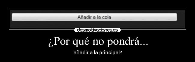¿Por qué no pondrá... - 