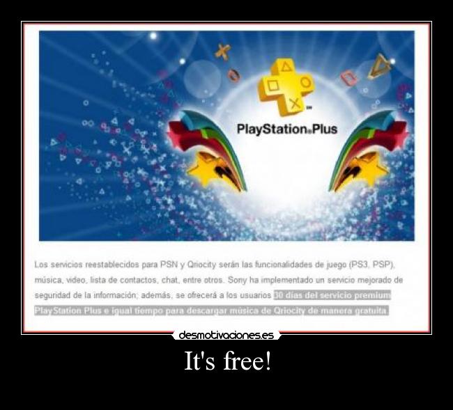 Its free! -