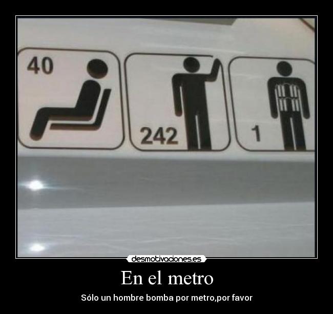 En el metro -