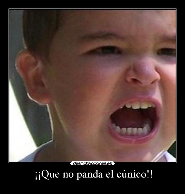 ¡¡Que no panda el cúnico!! -