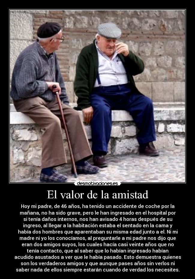 El valor de la amistad -