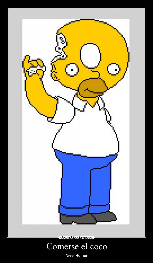 Comerse el coco - Nivel Homer