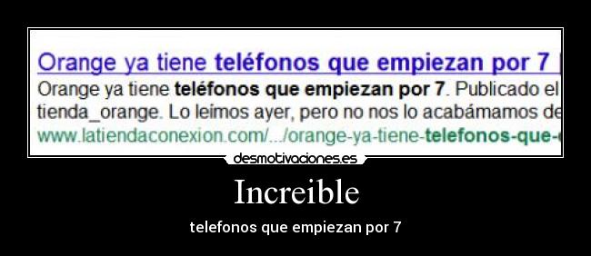 Increible -