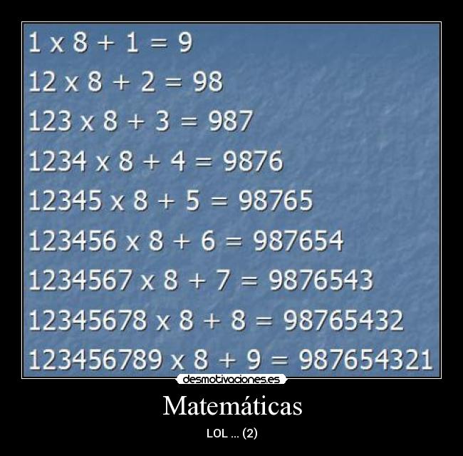 Matemáticas -