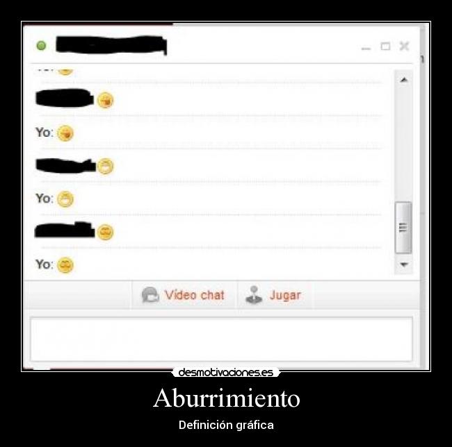 Aburrimiento - Definición gráfica