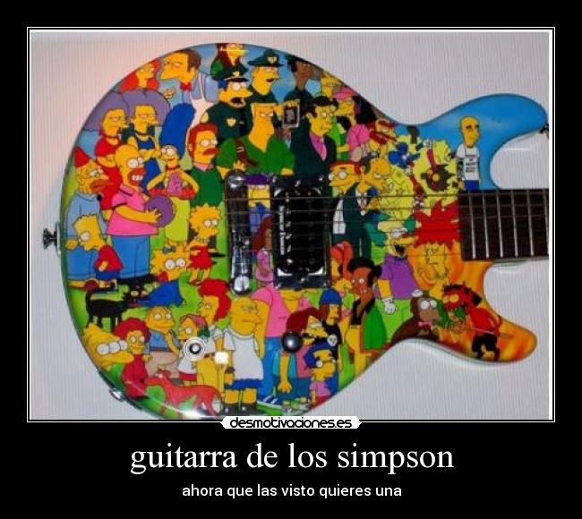 guitarra de los simpson - 