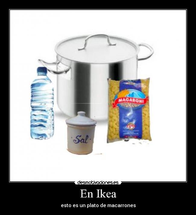 carteles macarrones ikea desmotivaciones