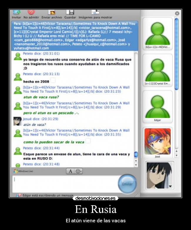 En Rusia - El atún viene de las vacas