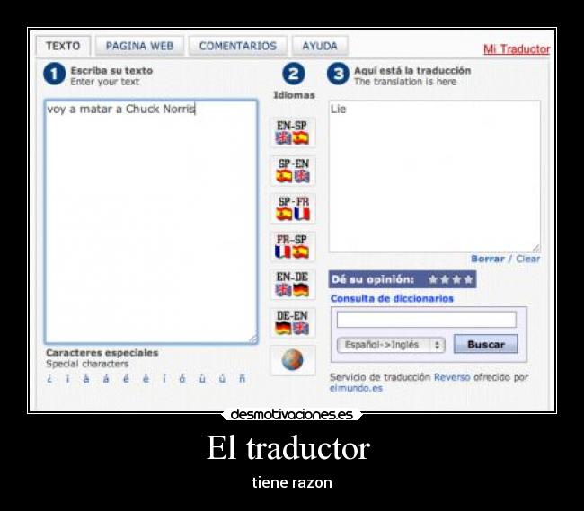 El traductor -