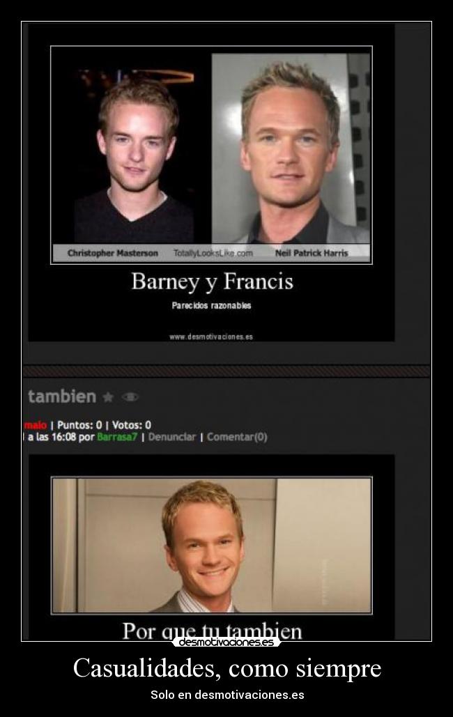 Casualidades, como siempre - 