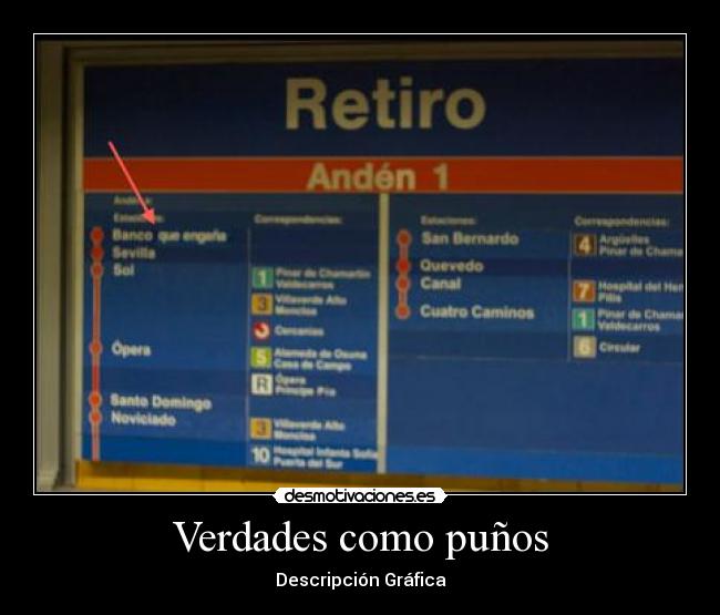 Verdades como puños -