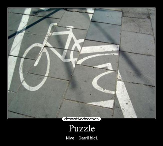 Puzzle - Nivel : Carril bici.