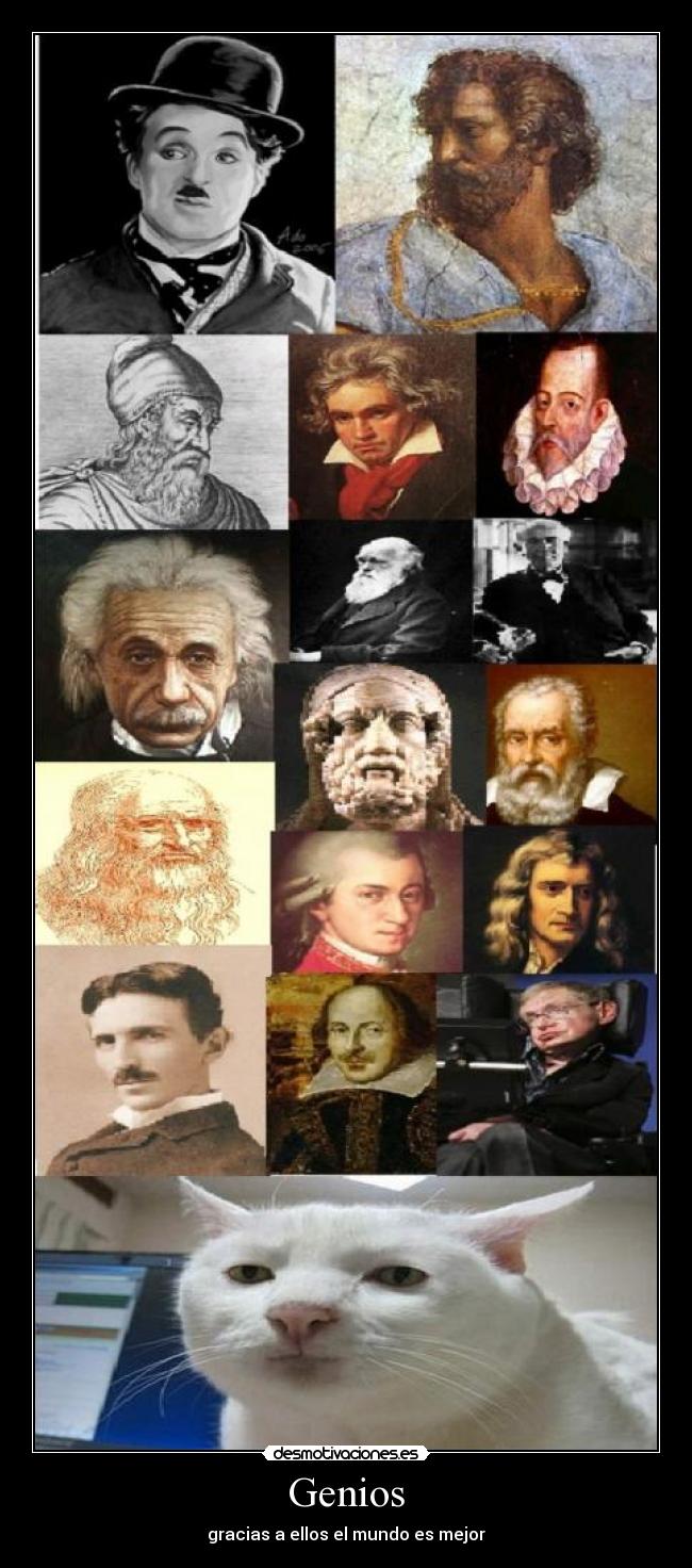 Genios - gracias a ellos el mundo es mejor