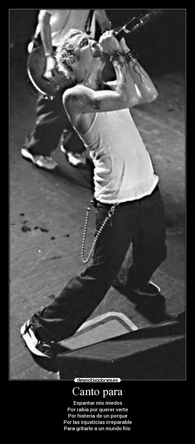 carteles canto desmotivaciones