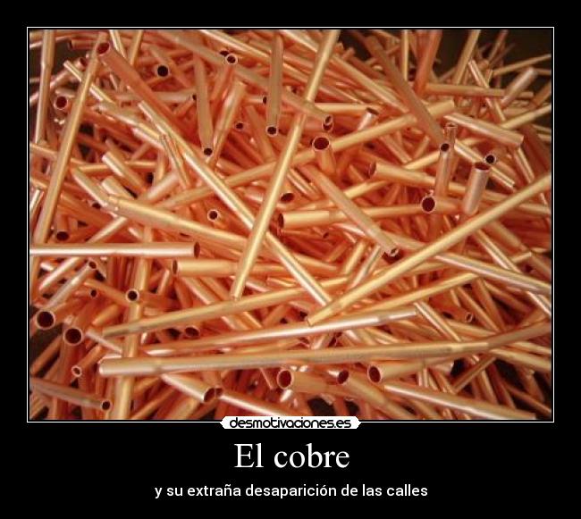 El cobre - y su extraña desaparición de las calles
