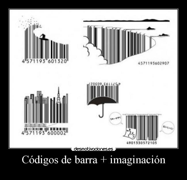 Códigos de barra + imaginación -
