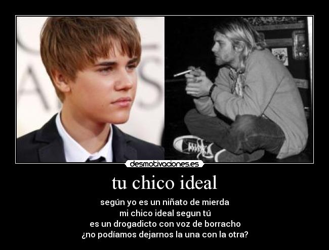 carteles justin bieber kurt cobain desmotivaciones