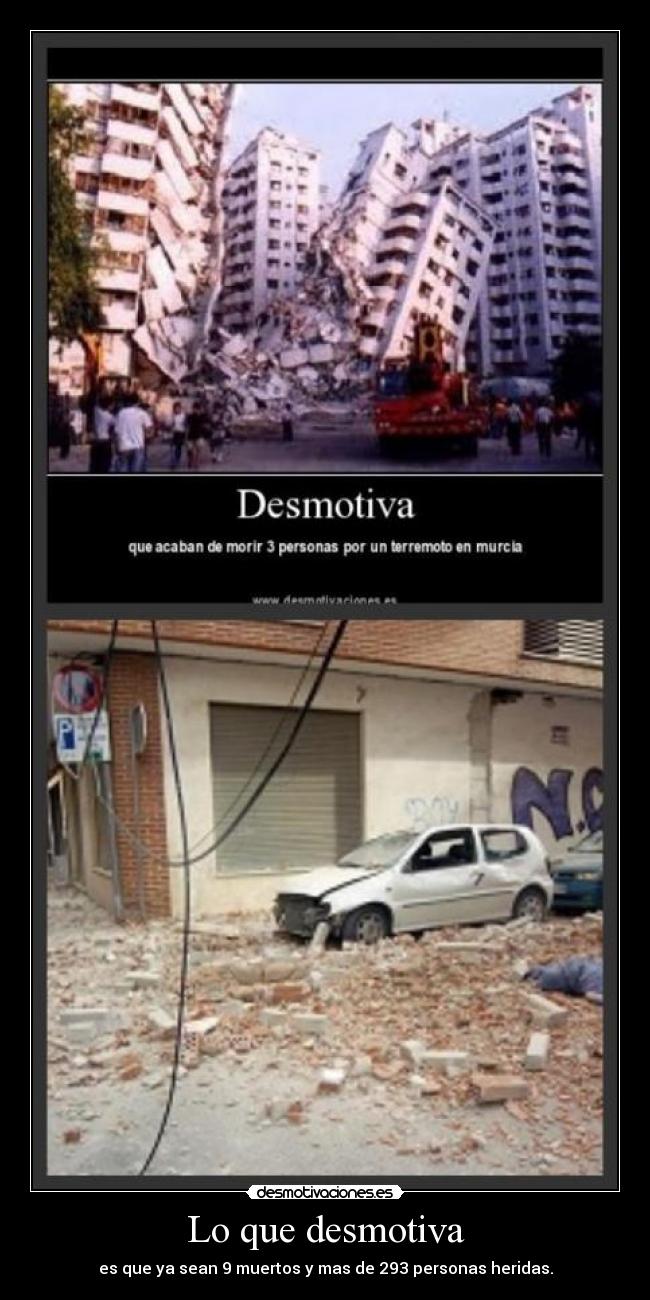 Lo que desmotiva -