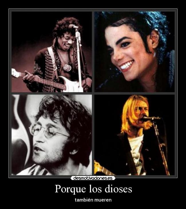 carteles dioses fallecidos desmotivaciones