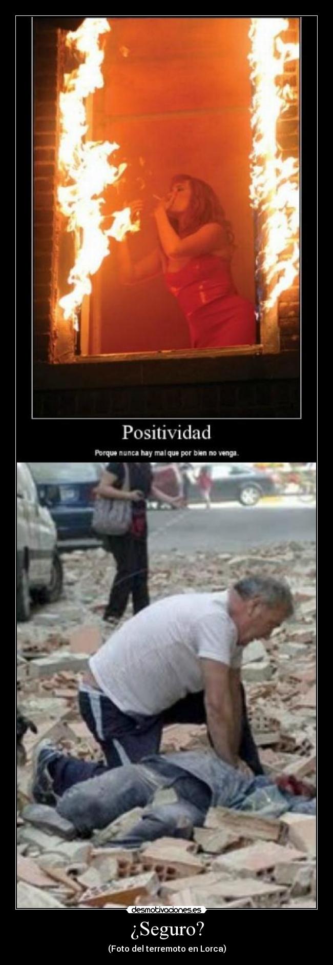 ¿Seguro? - (Foto del terremoto en Lorca)