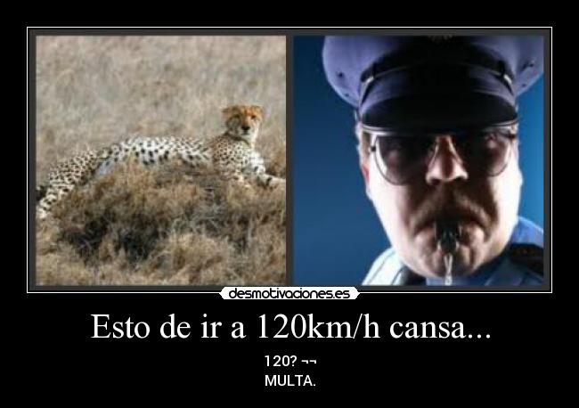 Esto de ir a 120km/h cansa... - 