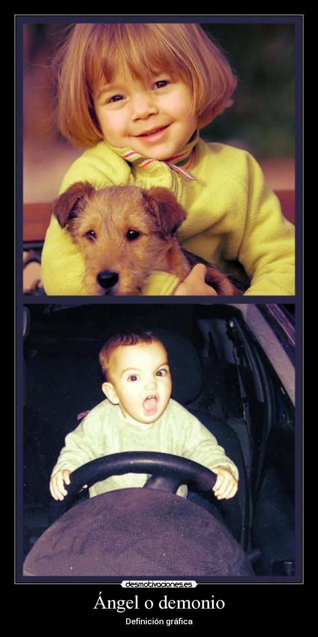 Ángel o demonio - Definición gráfica