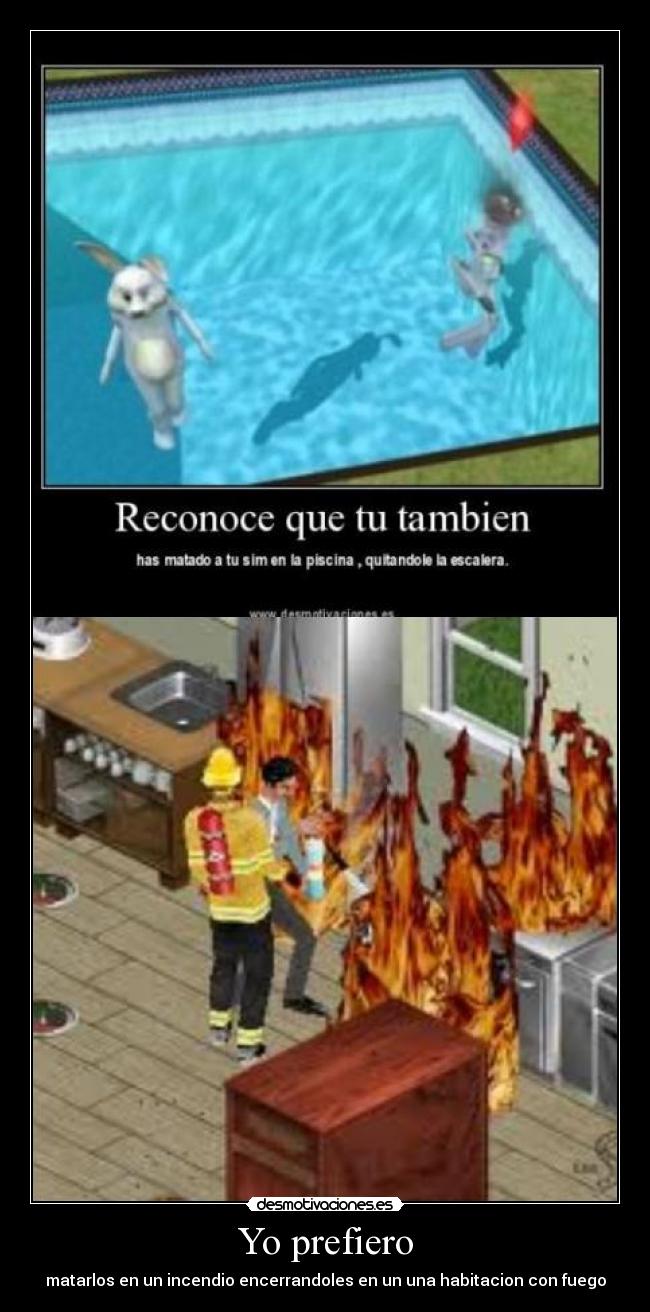 carteles sims desmotivaciones