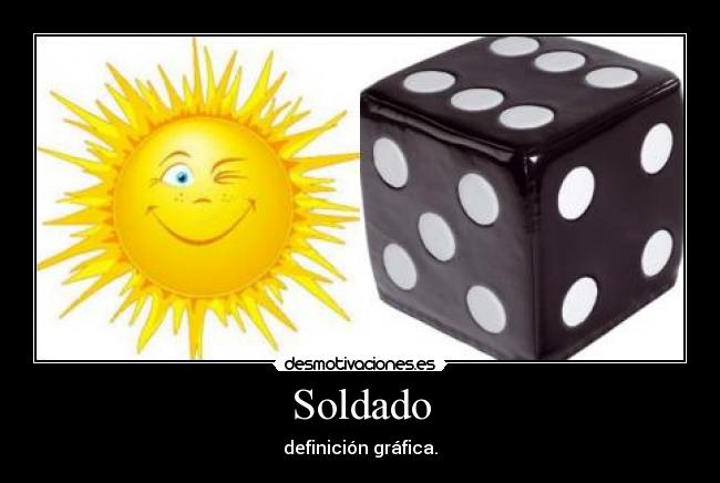 Soldado - definición gráfica.