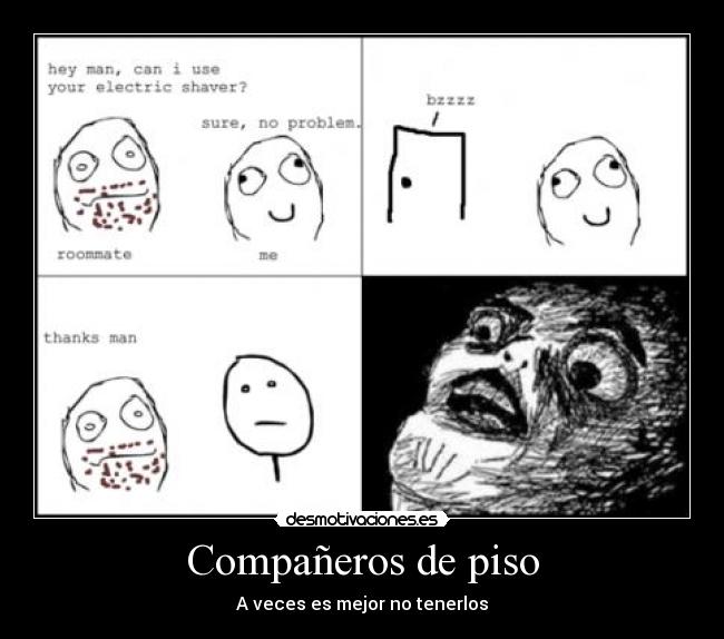 carteles usado maquinilla para quitarse barba los pelos los huevos desmotivaciones