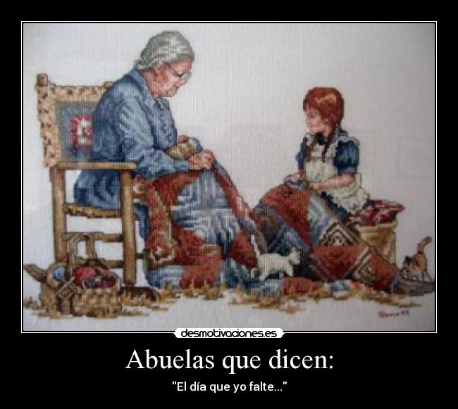 carteles abuela mayores nietos desmotivaciones