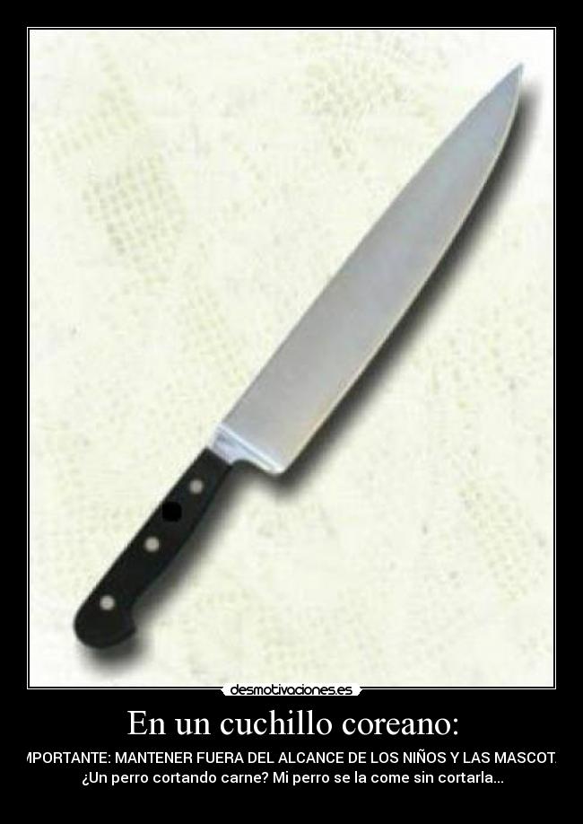 carteles cuchillo desmotivaciones
