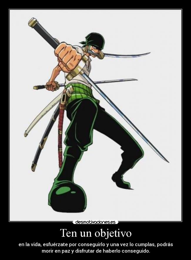 Ten un objetivo -