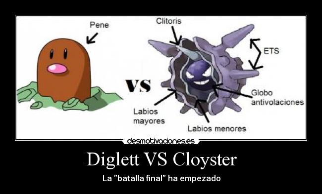 Diglett VS Cloyster -