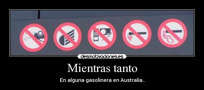 Mientras tanto - En alguna gasolinera en Australia..