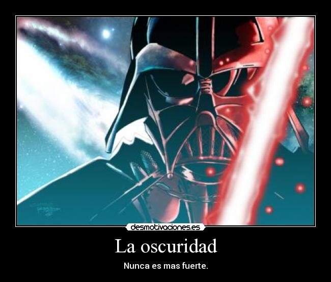 La oscuridad -