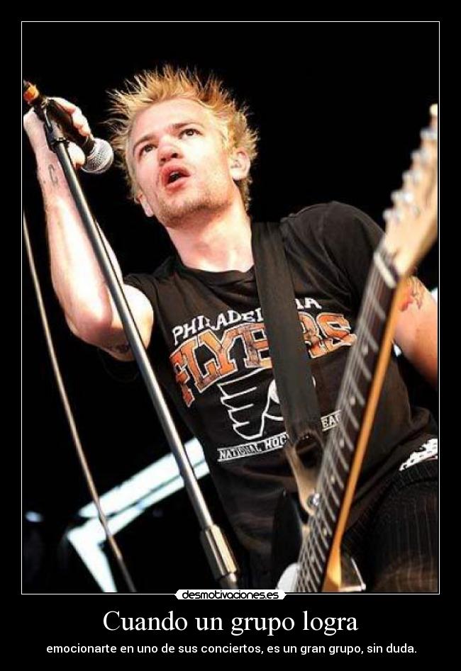 Cuando un grupo logra - emocionarte en uno de sus conciertos, es un gran grupo, sin duda.