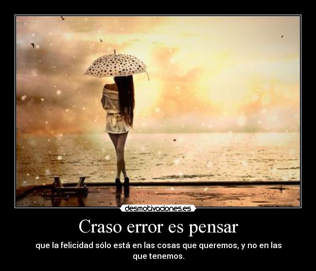 Craso error es pensar - 