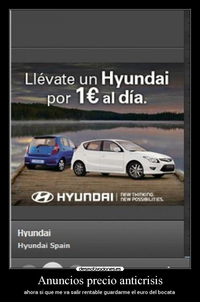Anuncios precio anticrisis -