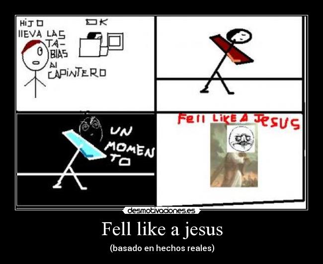 Fell like a jesus -