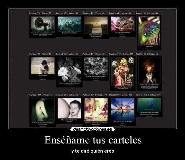 Enséñame tus carteles -