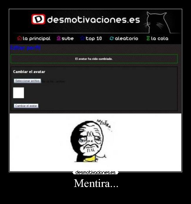 Mentira... -