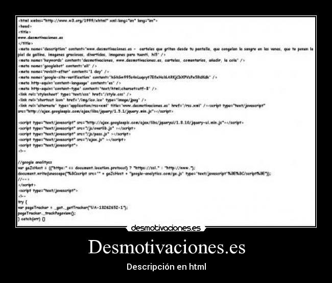 Desmotivaciones.es - Descripción en html